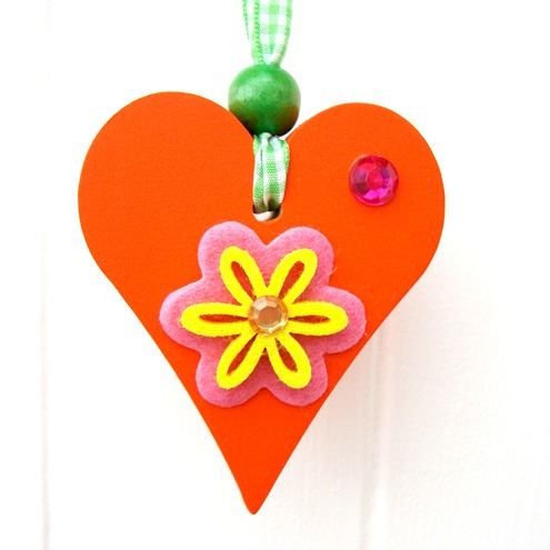 Small wooden chunky Heart