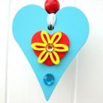 Small wooden chunky Heart