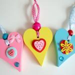 Small wooden chunky Heart