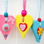 Small wooden chunky Heart