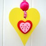 Small wooden chunky Heart