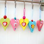 Small wooden chunky Heart
