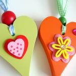 Small wooden chunky Heart